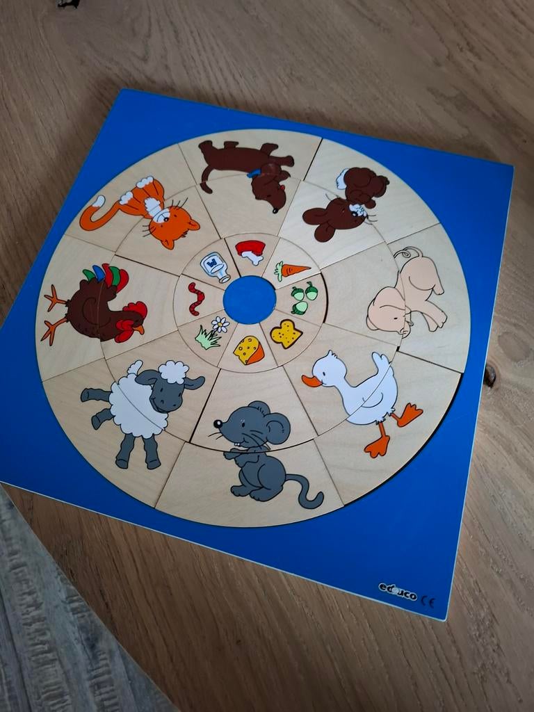 Educo Dieren Puzzel - Houten Legpuzzel voor Kinderen, Kinderen en Baby's, Speelgoed | Kinderpuzzels, 2 tot 4 jaar, Gebruikt, 10 tot 50 stukjes
