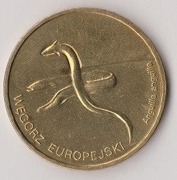 Polen 2 zlote bescherdme fauna,vis, Verzenden, Overige landen, Losse munt