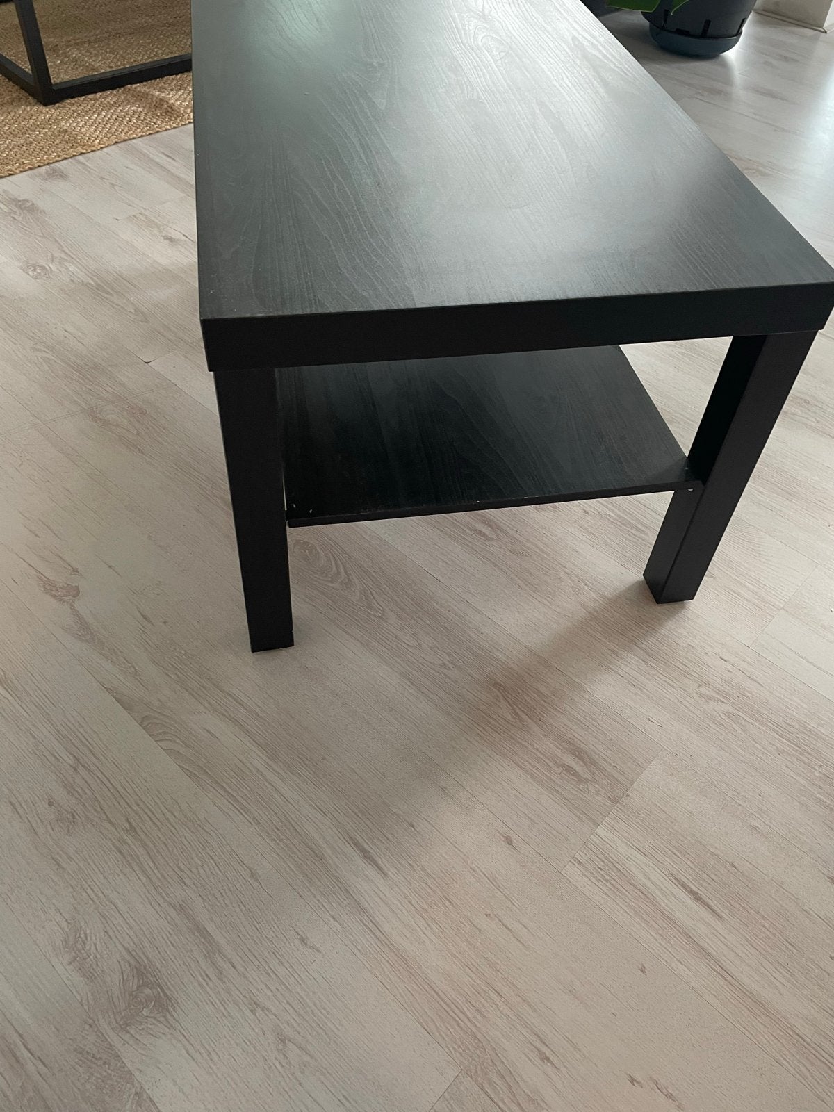 IKEA LACK Salontafel Zwart 90x55 cm, Ophalen, 50 tot 100 cm, Zo goed als nieuw, Rechthoekig