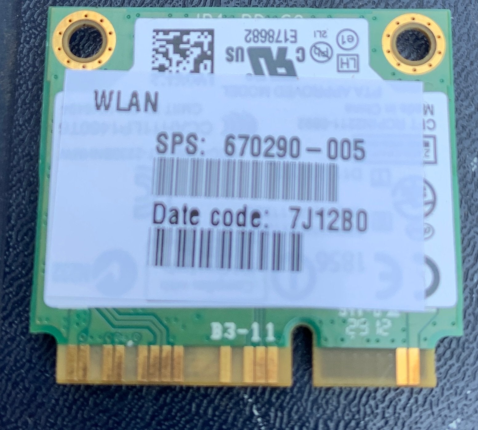 Intel Centrino Wireless-N 2230 WLAN Kaart (SPS: 670290-005), Ophalen of Verzenden, Gebruikt
