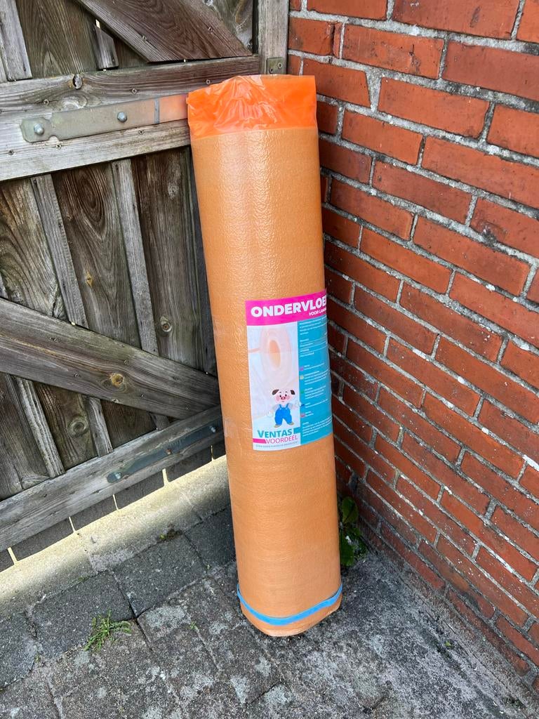 Ondervloer laminaat 15m² - geluidsisolerend en rol van 12 m2, Doe-het-zelf en Verbouw, Isolatie en Afdichting, Overige materialen