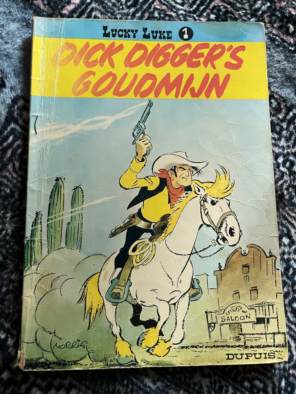 Lucky Luke 1: Dick Digger's Goudmijn - Klassiek Stripboek, Boeken, Eén stripboek, Ophalen, Gelezen