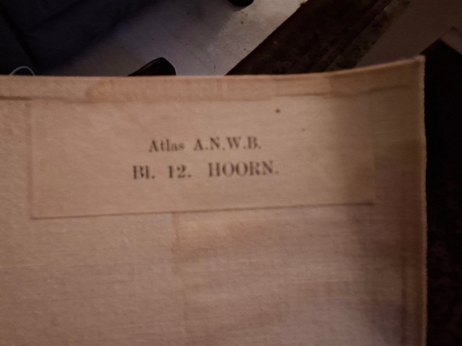 Oude ANWB Atlas Kaart - Blad 12 Hoorn - Zuiderzee, Landkaart, 1800 tot 2000, Nederland, Ophalen
