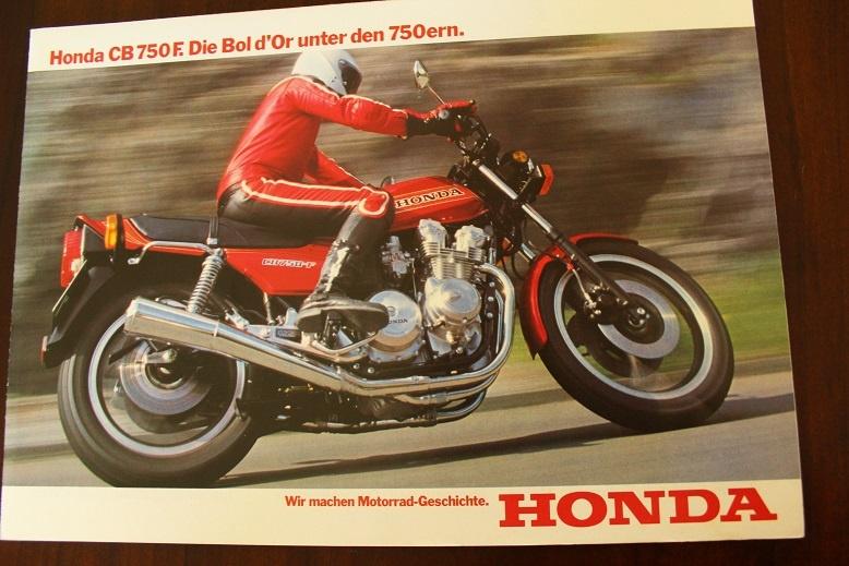 Honda CB750F Bol d' Or motorrad brochure  motorfiets folder, Ophalen of Verzenden, Honda