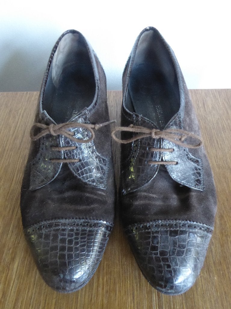 Bruine veter schoenen. Christian Dietz. Maat 8, Schoenen met lage hakken, Bruin, Ophalen of Verzenden, Gedragen