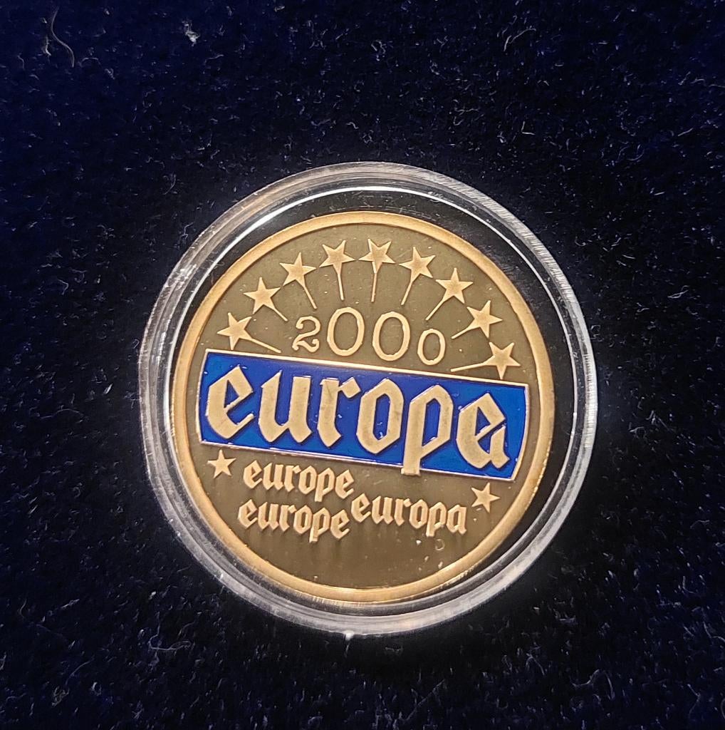 Medaille Europa 2000, Ophalen of Verzenden, Overige materialen