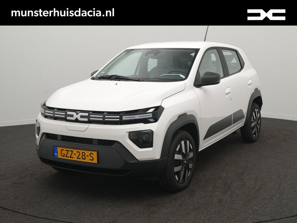 Dacia Spring Expression 65 26.8 kWh - DC Lader - (bj 2025), Auto's, Dacia, Stof, Gebruikt, Zwart, 4 stoelen