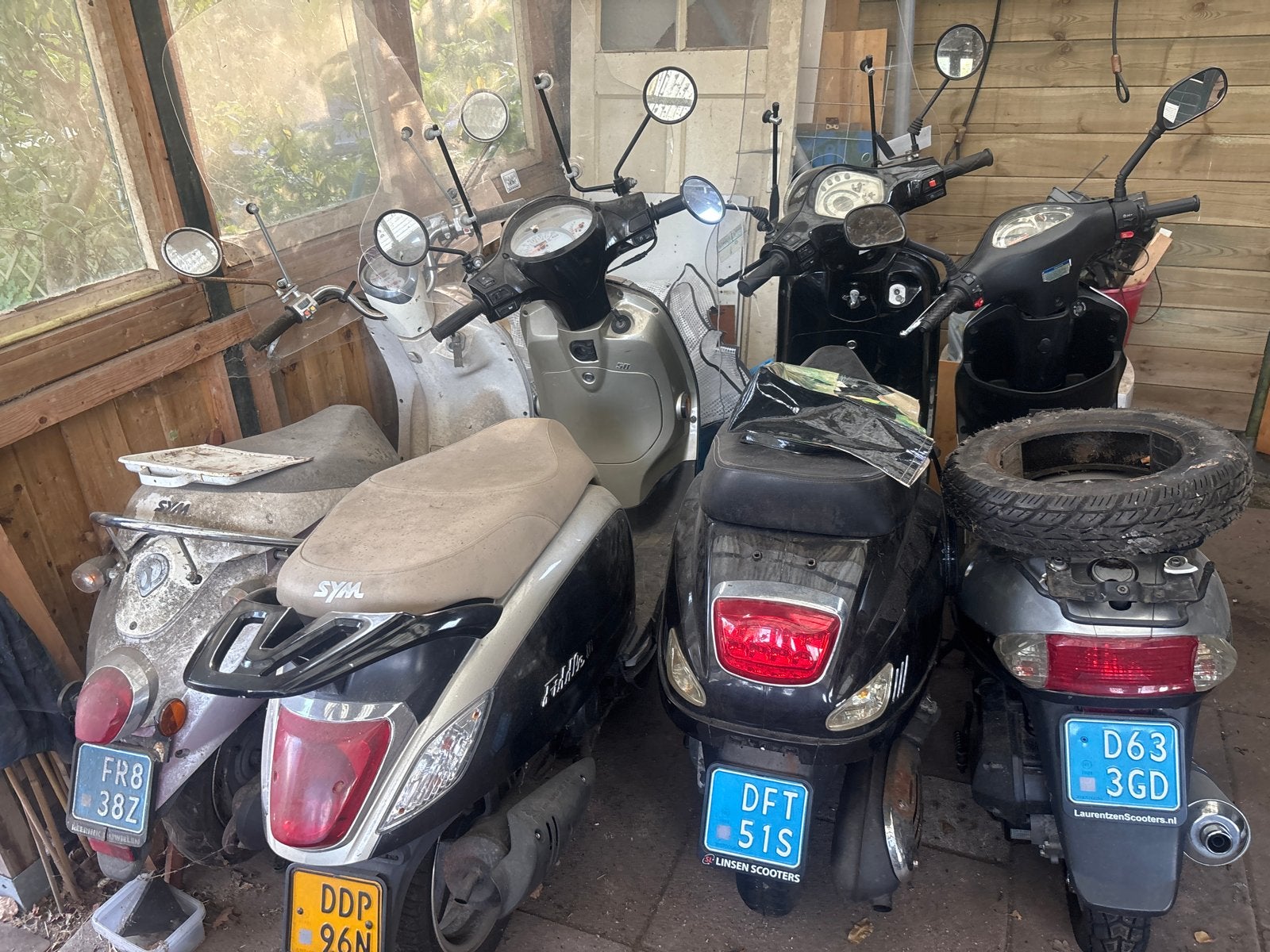 Partij scooters - Ideaal voor onderdelen of opknappen, Ophalen, Gebruikt, Benzine