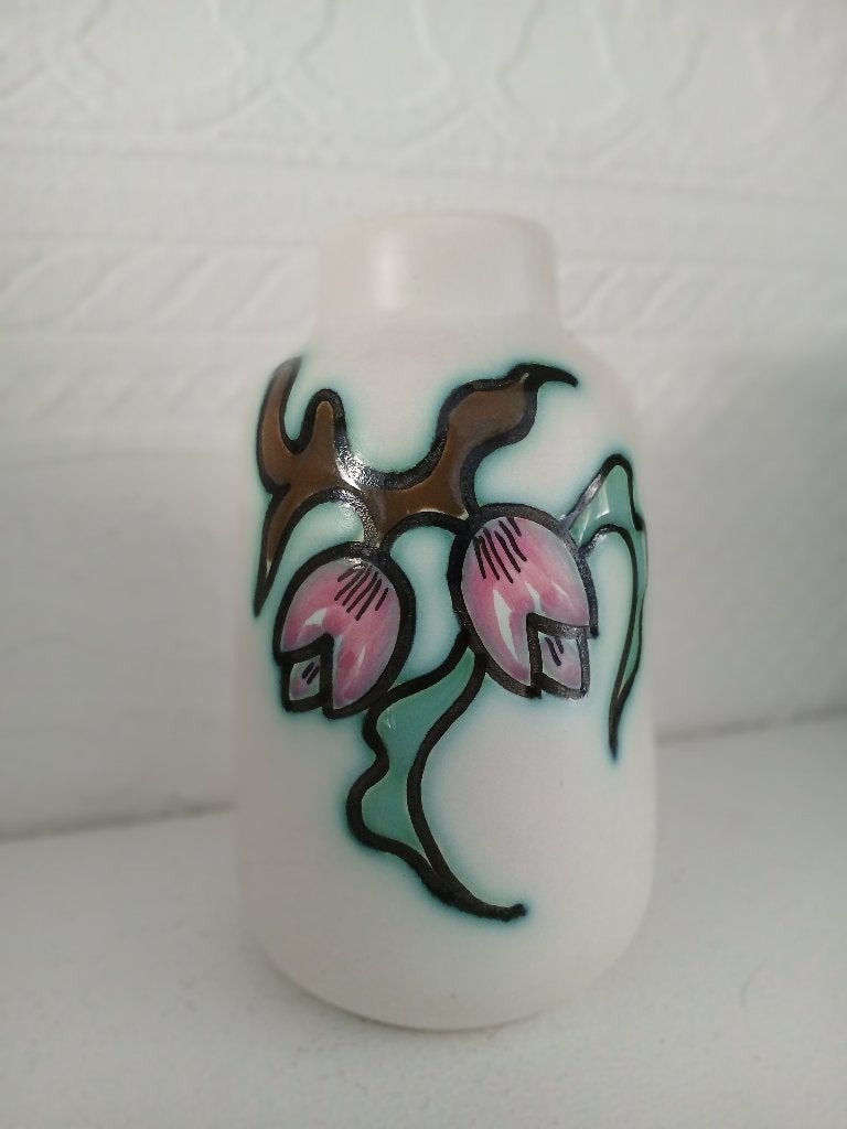 klein vaasje vintage Flora Gouda Holland, Huis en Inrichting, Woonaccessoires | Overige, Meerkleurig, Overige stijlen, Ophalen of Verzenden