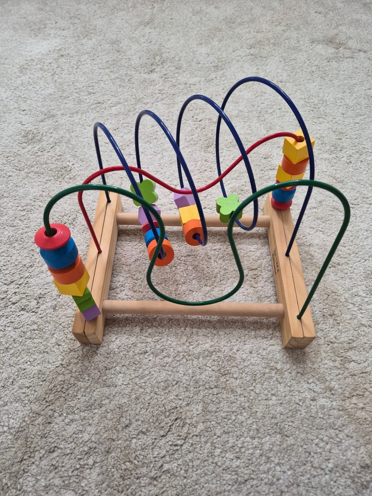 Houten kralenspiraal, Kinderen en Baby's, Speelgoed | Houten speelgoed, Ophalen, Gebruikt