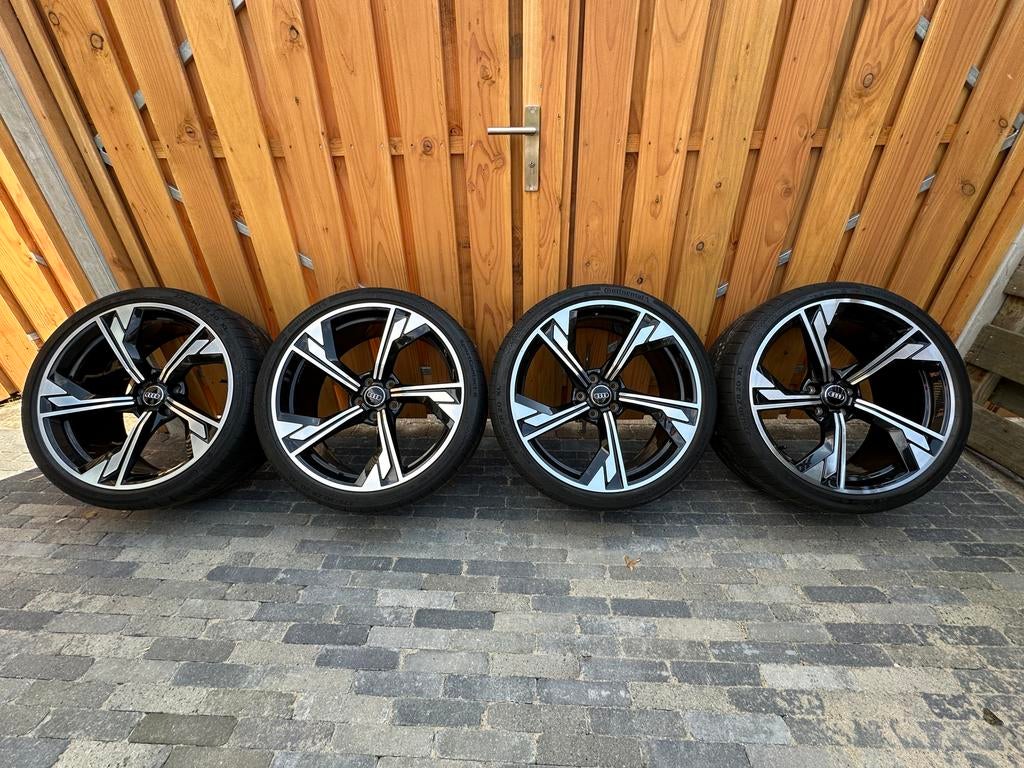 Audi RS4 RS5 B9 20inch velgen Continental Zomerbanden, Ophalen, Gebruikt, 275 mm, Banden en Velgen