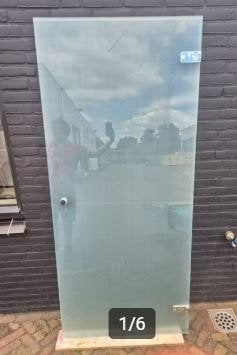 Partij glazen deur binnendeur douchedeur 201x89 cm ( 708 ), Ophalen, Gebruikt, 120 cm of meer, Binnendeur