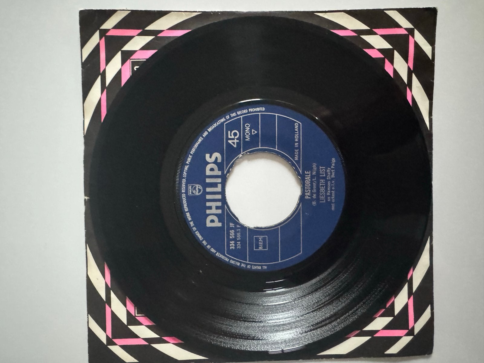 Liesbeth List - Pastorale (Vinyl Single, 45 RPM), Gebruikt, 7 inch, Ophalen of Verzenden, EP