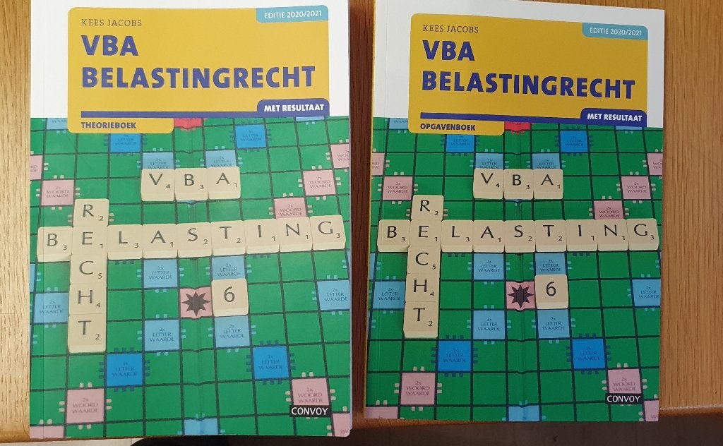 VBA Belastingrecht theorie- en opgavenboek + wettenbundel, Boeken, Kees Jacobs, Zo goed als nieuw, Gamma, HBO