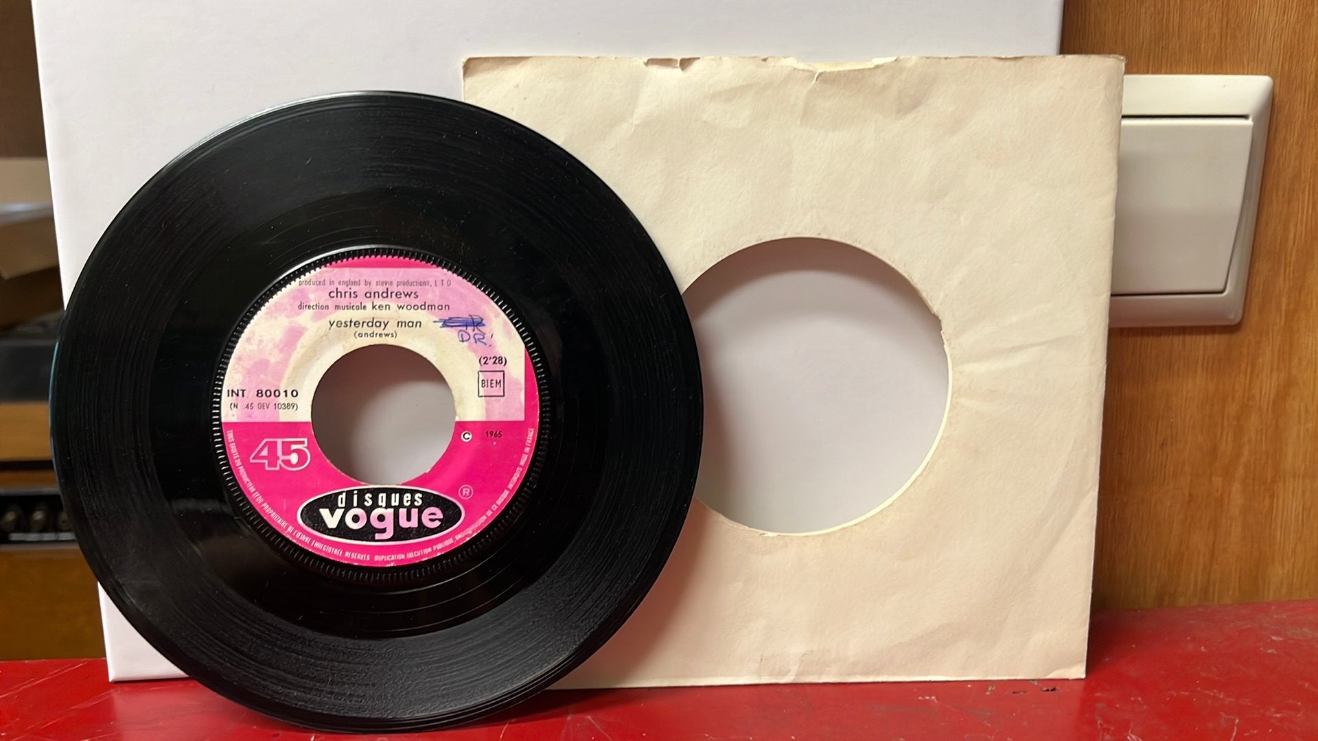 Chris Andrews Yesterday man, Cd's en Dvd's, Vinyl Singles, Gebruikt, 7 inch, Ophalen of Verzenden, Pop