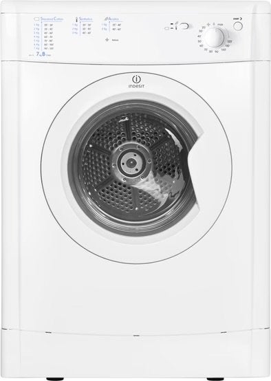 Indesit IDV 75 Luchtafvoerdroger - Uitstekende Staat, Ophalen, 6 tot 8 kg, Luchtafvoer, Zo goed als nieuw
