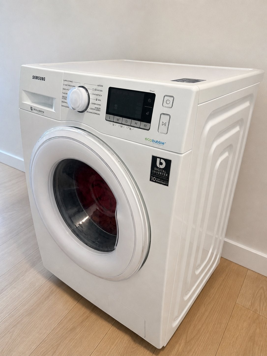 Samsung wasmachine, Ophalen, 1200 tot 1600 toeren, 8 tot 10 kg, Zo goed als nieuw