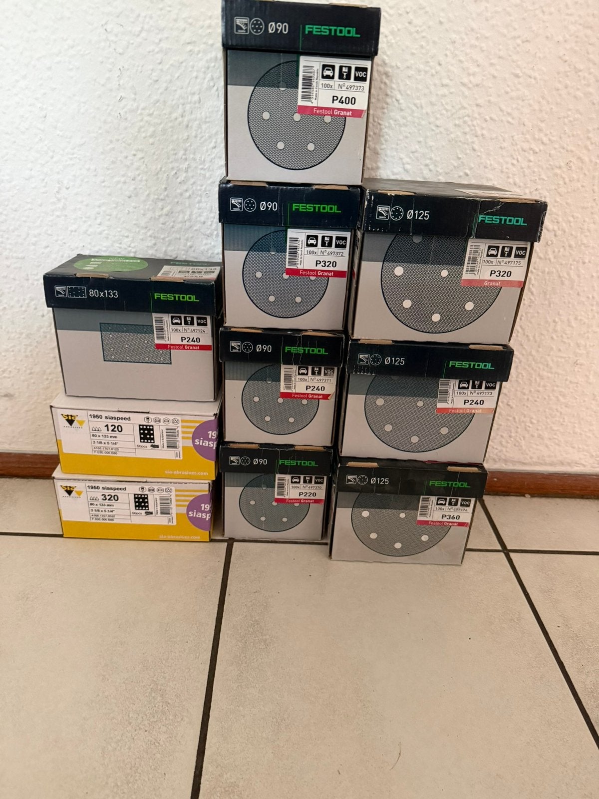 Festool Granat STF 90 mm, Festool Granat STF 90 mm, Doe-het-zelf en Verbouw, Ophalen, Nieuw, 1200 watt of meer, Excentrische schuurmachine