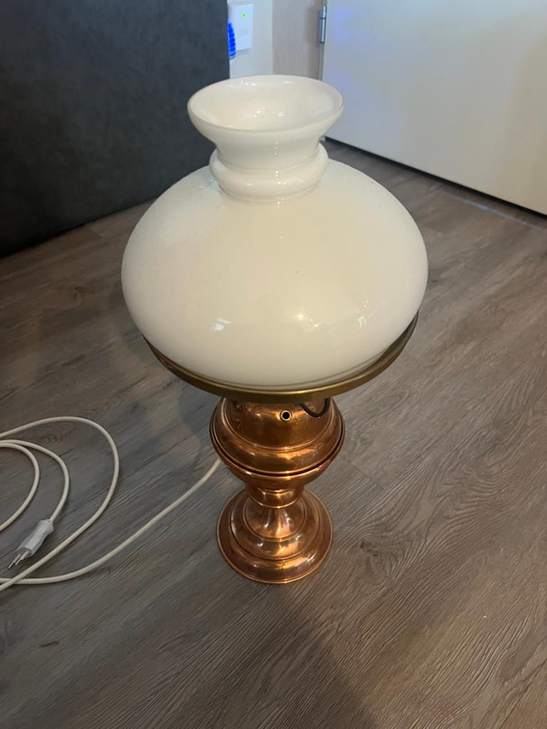 Antieke lamp te koop, Ophalen, Zo goed als nieuw, Minder dan 50 cm