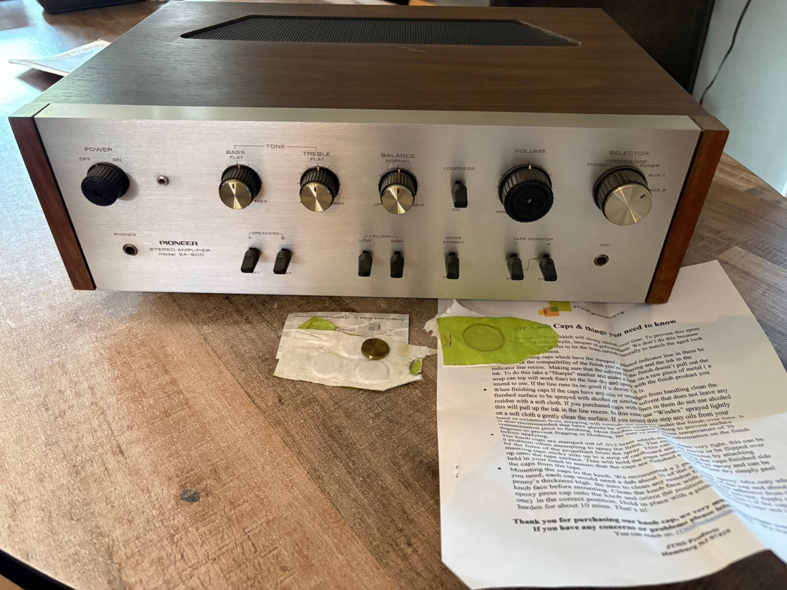Pioneer versterker SA 600 (werking onbekend), Ophalen of Verzenden, Pioneer