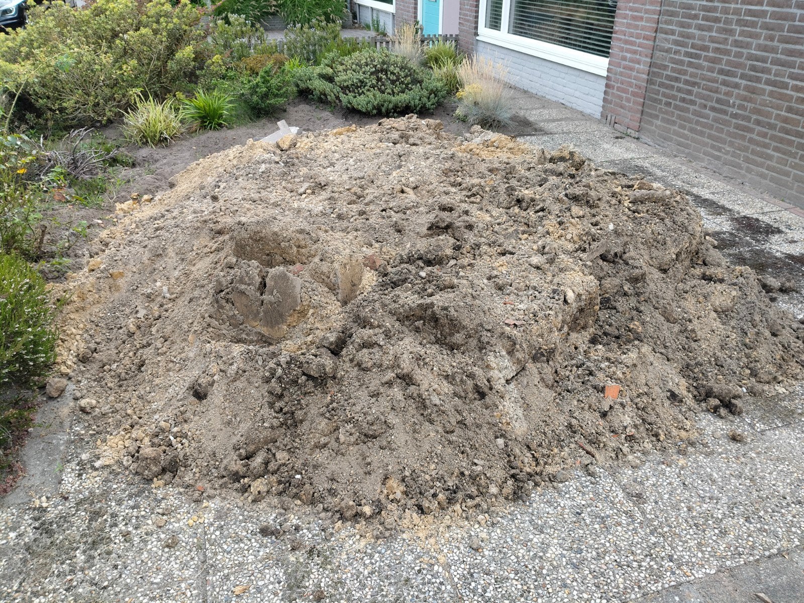 Gratis afhalen gemengd zand, Tuin en Terras, Zand, Ophalen, Gebruikt, Ophoogzand