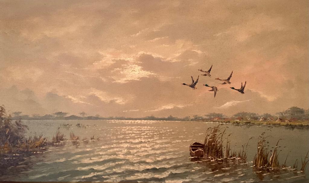 J.L. van der Meide, naar - polderlandschap, Antiek en Kunst, Ophalen