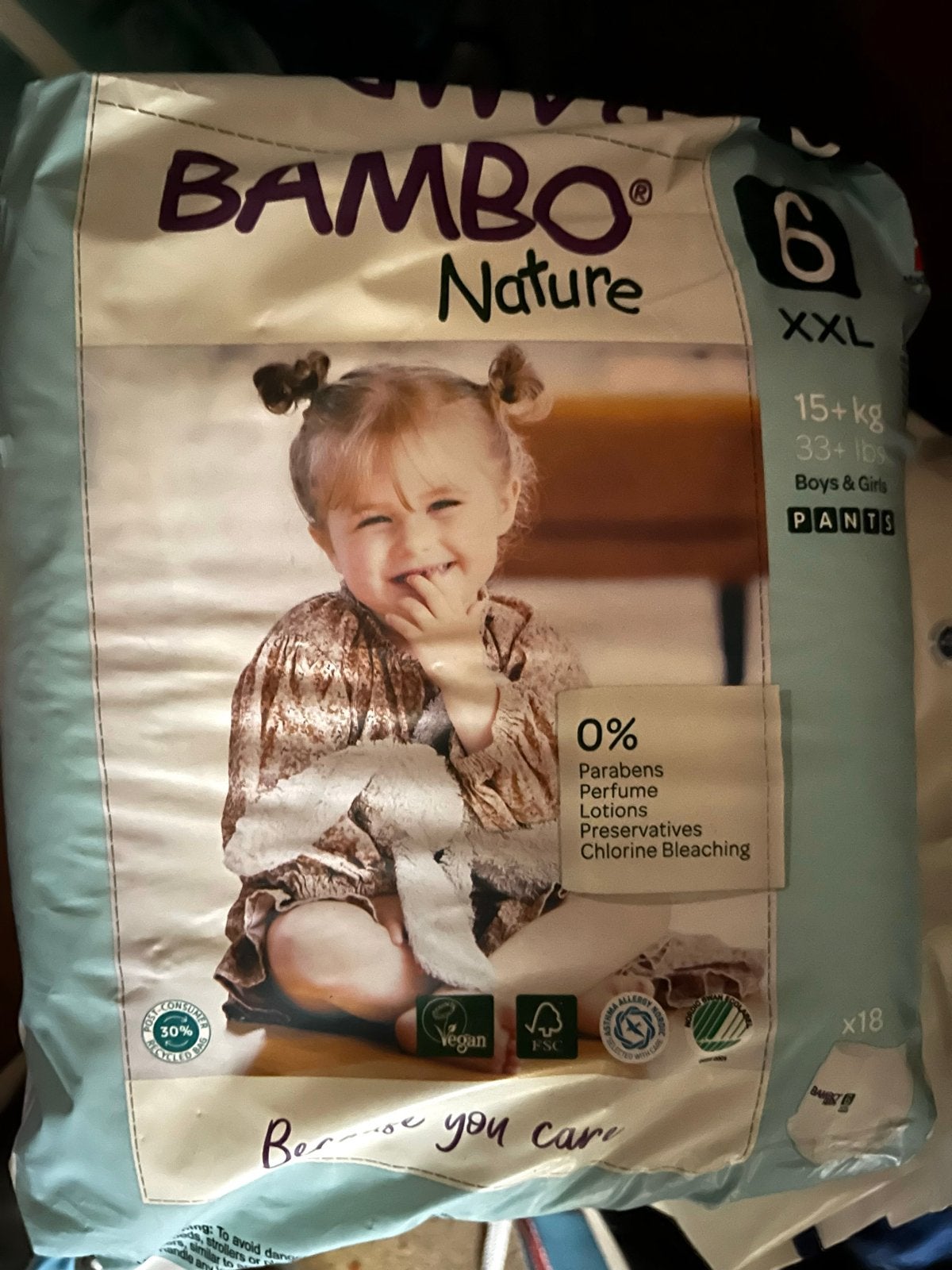 6x Bambo pants (broekjes) Maat 6 XXL (15+ kg) - 18 stuks, Ophalen of Verzenden, Nieuw