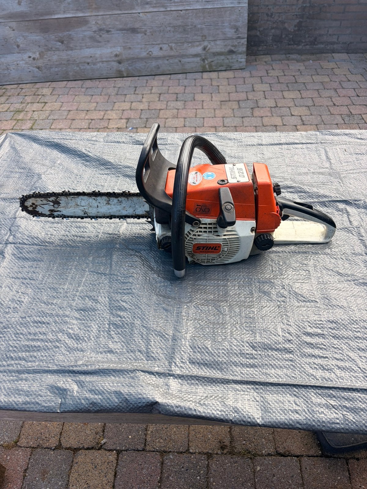Stihl 026 kettingzaag, Ophalen, Gebruikt, Benzine