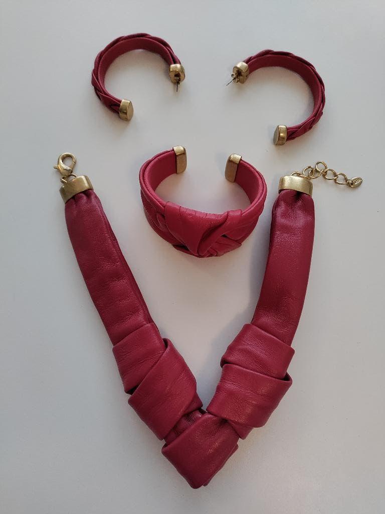 Zara necklace, bracelet and earring set, Ophalen of Verzenden, Rood
