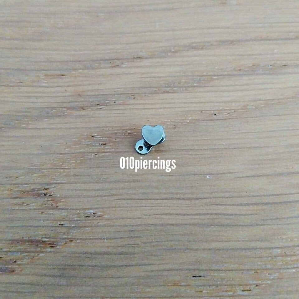 Nieuwe micro dermal. Hart. Titanium., Ophalen of Verzenden, Nieuw, Staal