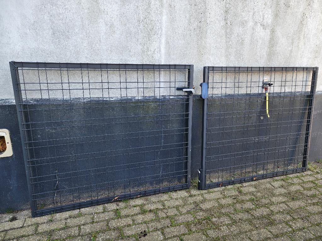 Betafence draaihek 3m, Tuin en Terras, Ophalen, Met poort, Gebruikt, Enkelstaafmat hekwerk