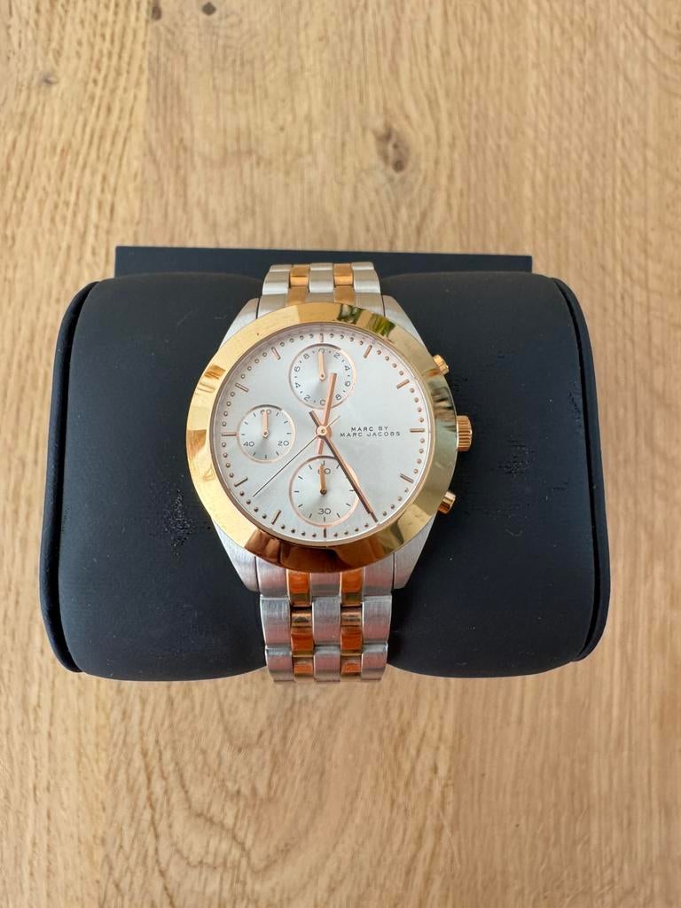 Marc Jacobs dameshorloge, Sieraden, Tassen en Uiterlijk, Horloges | Dames, Ophalen of Verzenden, Zo goed als nieuw, Staal, Overige merken