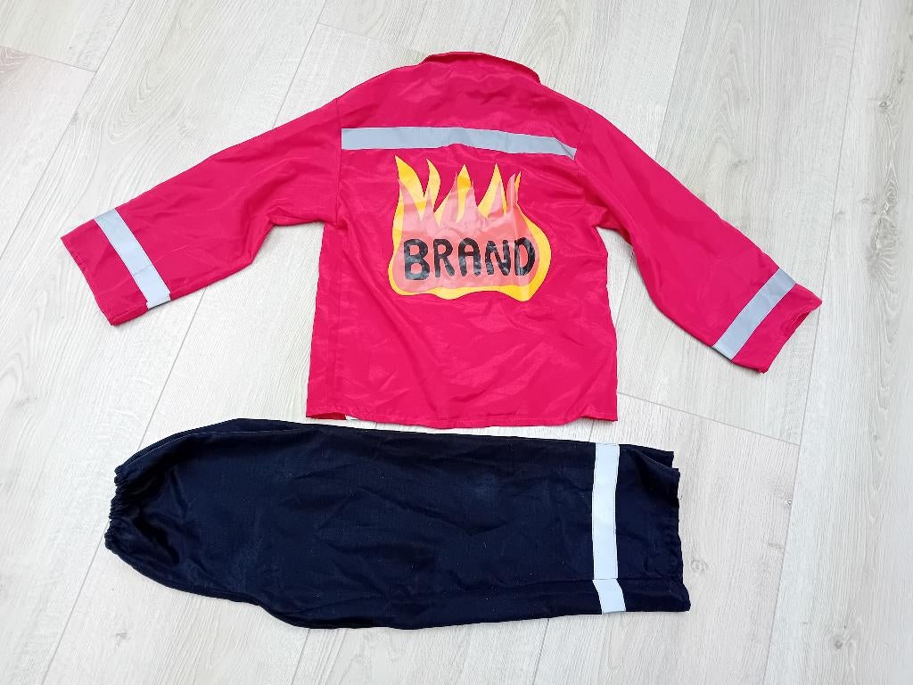 Brandweerkleding maat 116, Ophalen of Verzenden, Gebruikt, 110 t/m 116, Jongen of Meisje