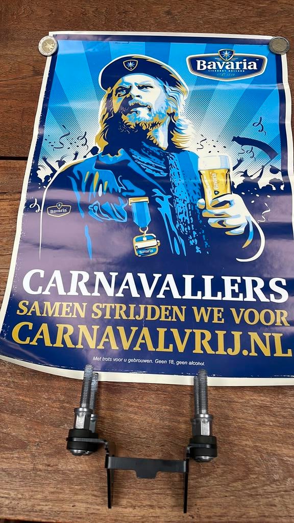 Poster Bavaria, carnaval, Sjefke, Ophalen of Verzenden, Zo goed als nieuw, Bavaria