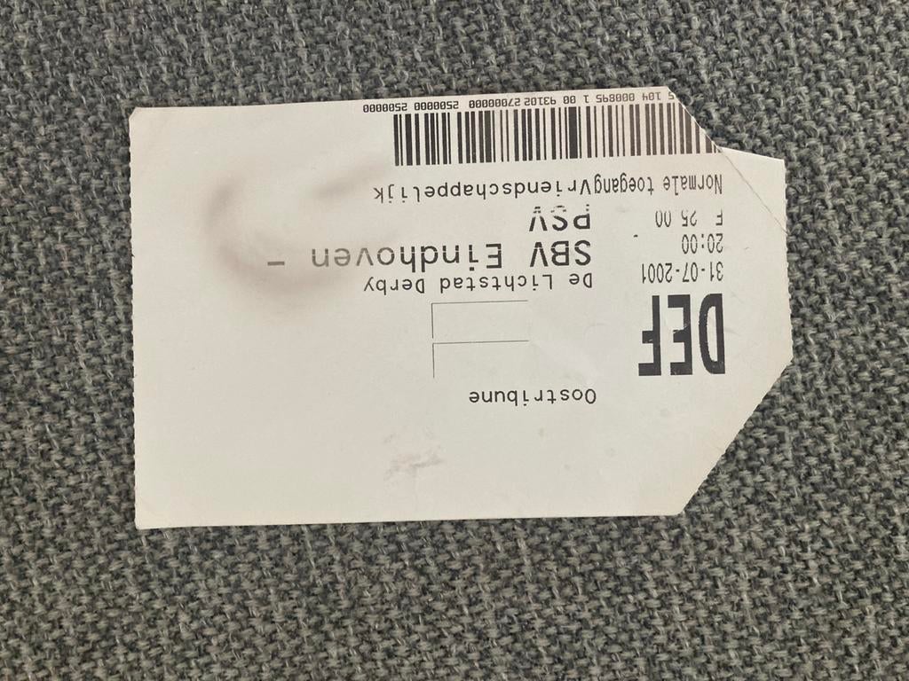 TICKET EINDHOVEN-PSV 2001, Ophalen of Verzenden, Zo goed als nieuw, PSV, Overige typen
