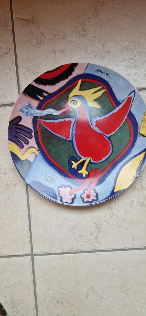 Kunstbord Corneille - De Vuurvogel, Antiek en Kunst, Antiek | Schalen, Ophalen of Verzenden