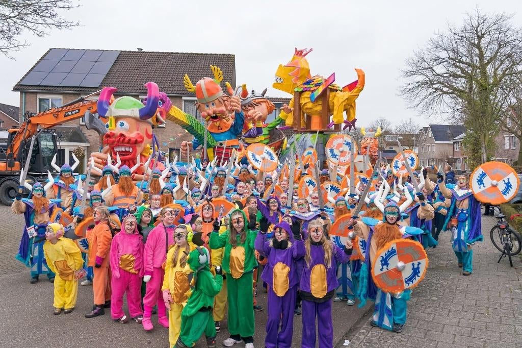grote loopgroep viking, Kleding | Dames, Carnavalskleding en Feestkleding, Ophalen, Carnaval, Maat 46/48 (XL) of groter, Onbekend