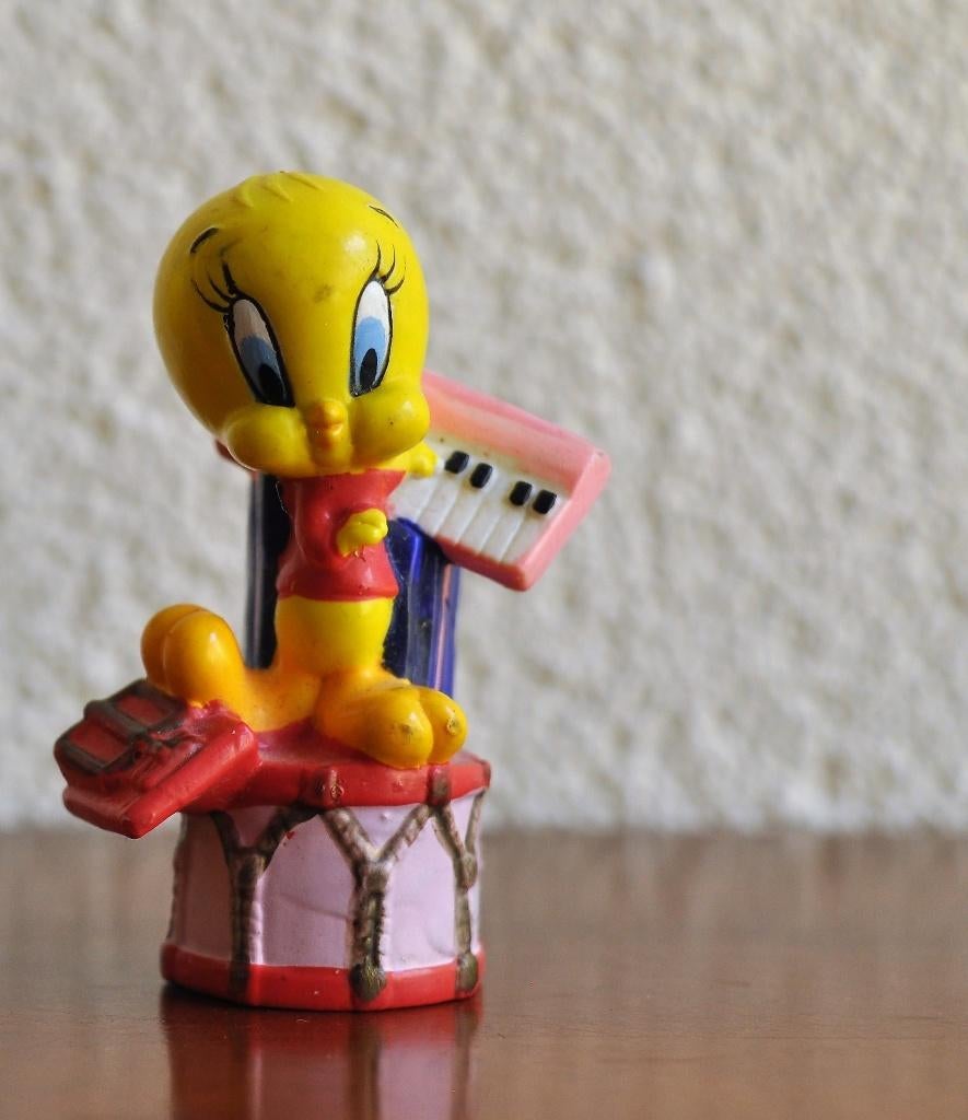 Figuur Stempel Tweety 1996 Warner Bros 6 cm, Ophalen of Verzenden, Gebruikt