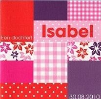 Isabel, Ophalen of Verzenden, 2000 tot heden, Geboortekaartje