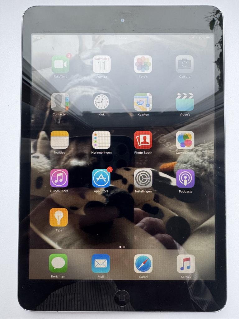 Apple iPad mini (model A1432) – 16 GB – Zwart – Werkt goed, Computers en Software, Apple iPads, Gebruikt, Apple iPad, 8 inch, Ophalen of Verzenden