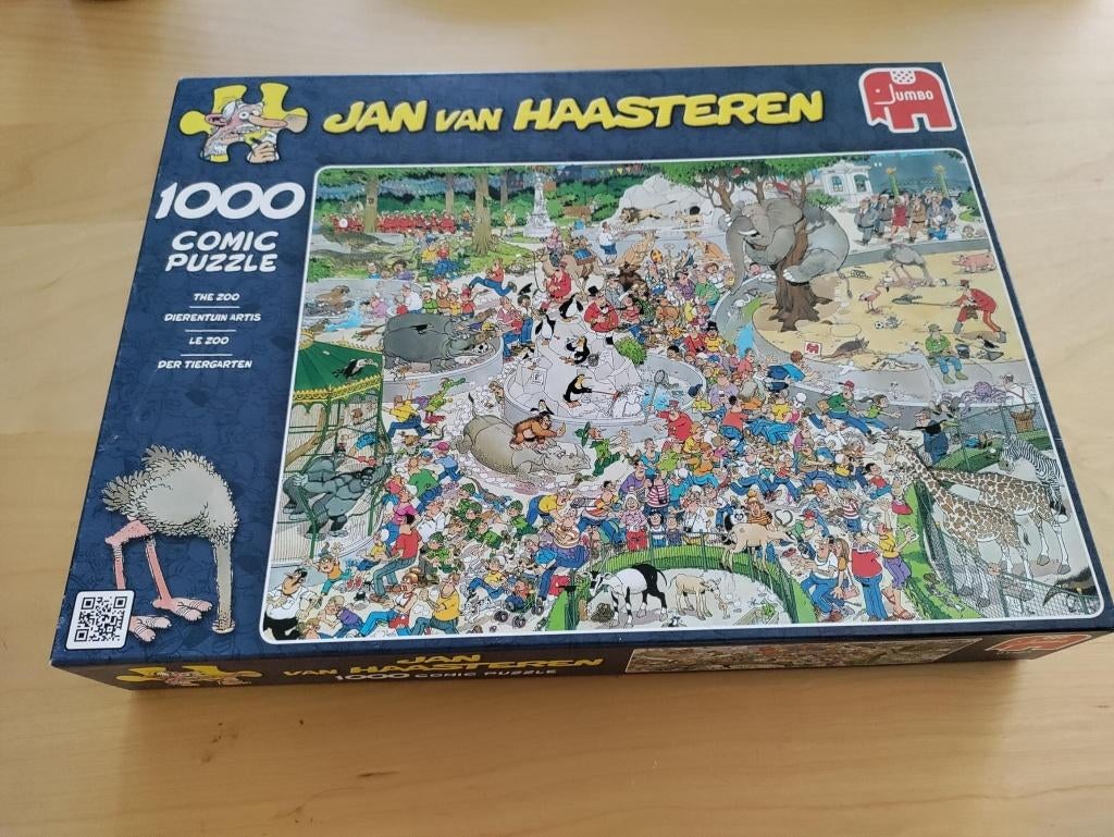 Puzzel - Jan van Haasteren - Dierentuin Artis, Ophalen, 500 t/m 1500 stukjes, Zo goed als nieuw, Legpuzzel