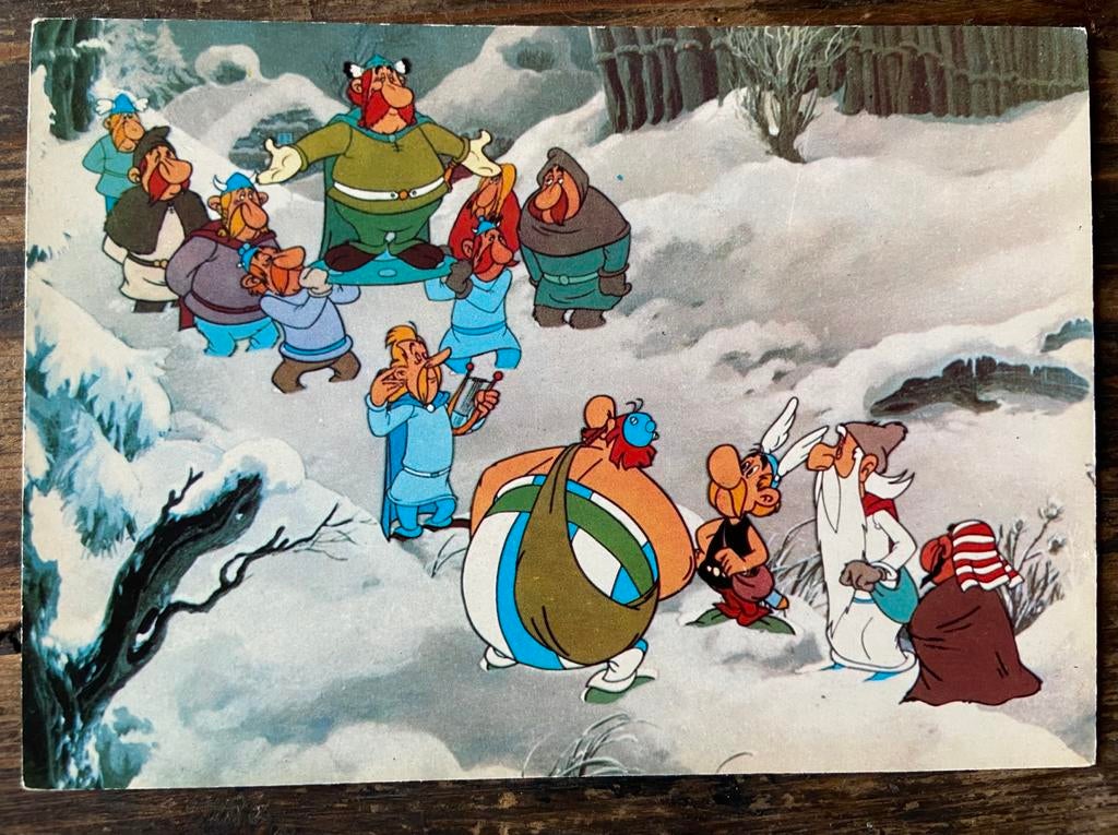 Asterix & Obelix ansichtkaart Eine Grobbel karte 1972, Verzenden, Asterix en Obelix, Nieuw, Plaatje, Poster of Sticker