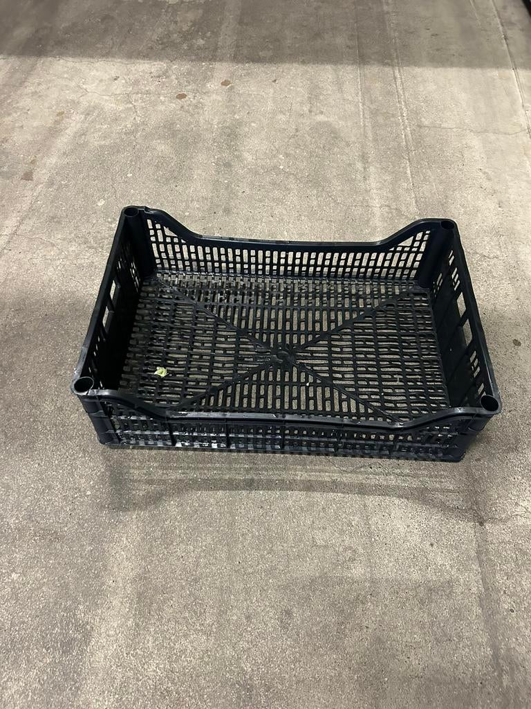 Zwarte plastic kratjes, Doe-het-zelf en Verbouw, Kratten en Dozen, Ophalen, 40 tot 60 cm, 50 tot 75 cm, Minder dan 35 cm