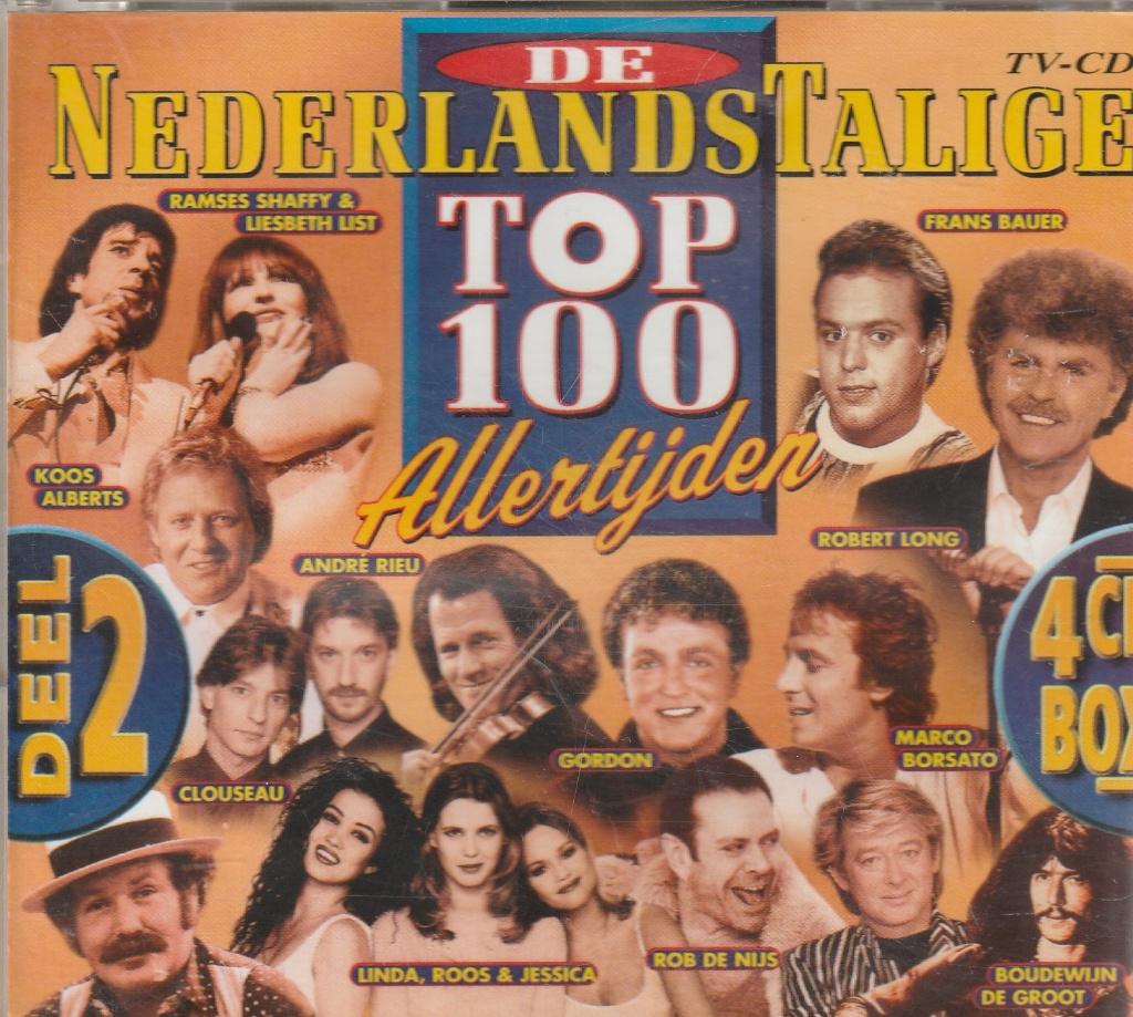 Nederlandstalige TOP 100 Allertijden Deel 2  ( 4 cd box ), Verzenden, Zo goed als nieuw, Levenslied of Smartlap