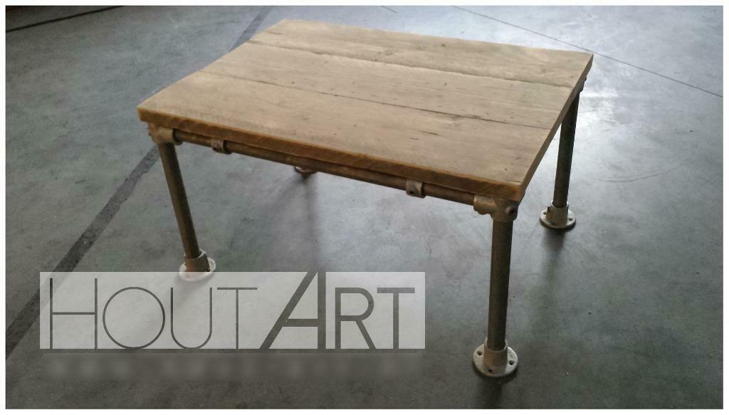 Salontafel steigerbuis met steigerhout, Tuin en Terras, Tuintafels, Info@hout-art.nl, Nieuw, Ophalen of Verzenden, Hoeves 3 in Schijndel
