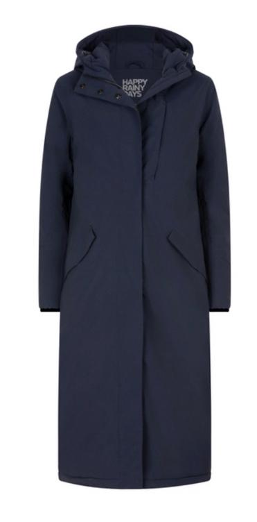 Happy rainy days Vancouver padded regenjas dames xs s m l xl, Verzenden, Nieuw, Maat 38/40 (M), Blauw
