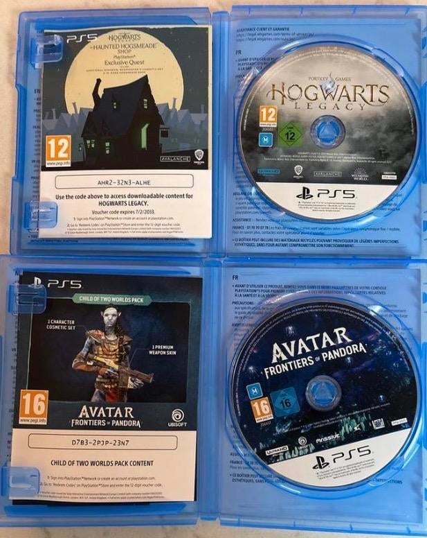 PS5 Games - Hogwarts Legacy & Avatar, Spelcomputers en Games, Ophalen of Verzenden, Zo goed als nieuw
