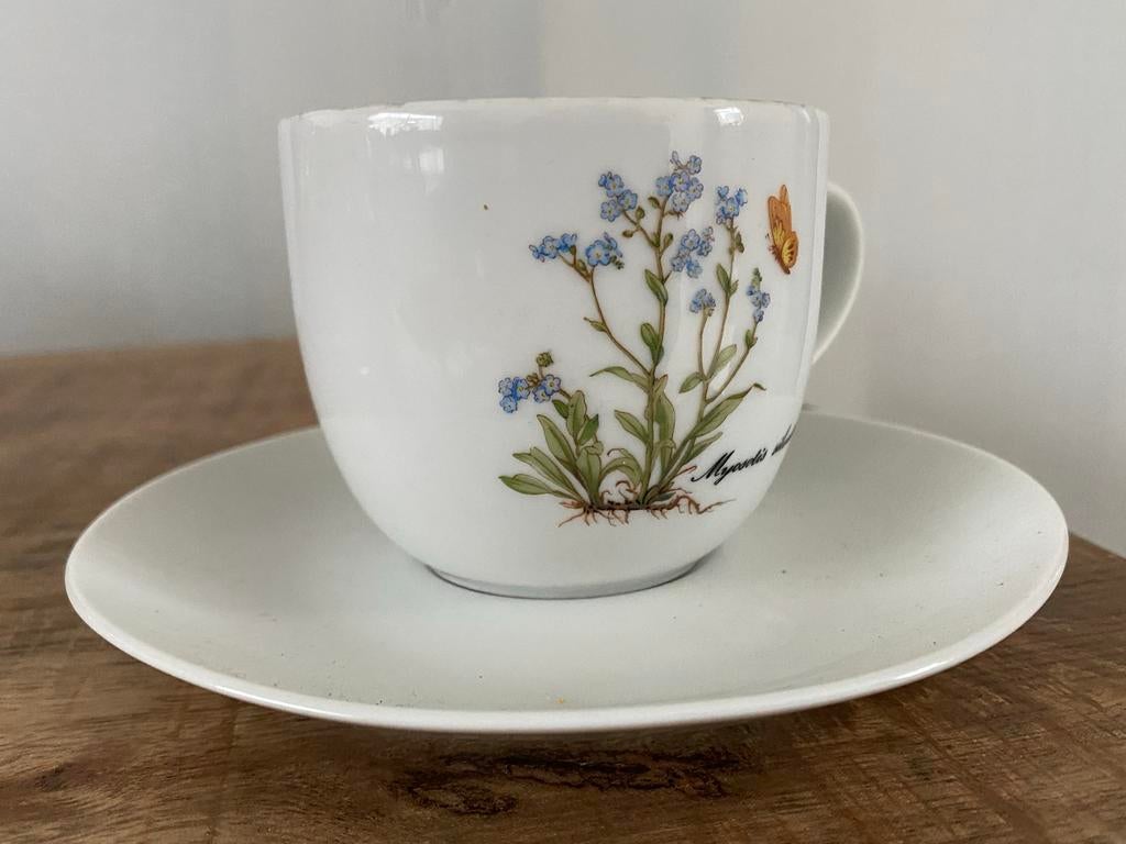 Vintage Kronester Bavaria Demitasse Kop en Schotel, Antiek en Kunst, Antiek | Servies compleet, Ophalen of Verzenden