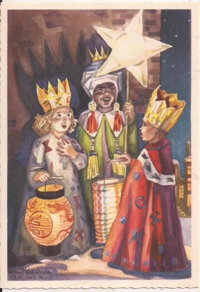 Zuid Nederland Drie Koningen Max Nauta Voor het Kind 1956, Ophalen of Verzenden, 1940 tot 1960, Ongelopen, Noord-Brabant
