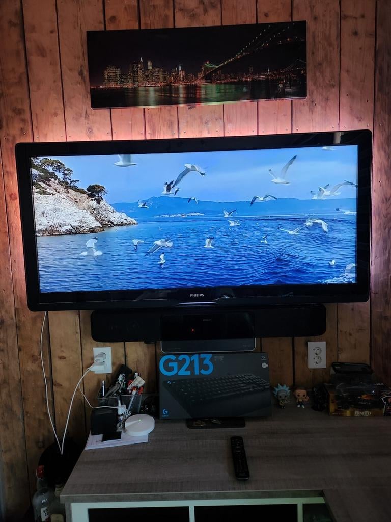 Philips Ambilight Breedbeeld TV - 56 inch, Ophalen, Philips, 50 Hz, 100 cm of meer